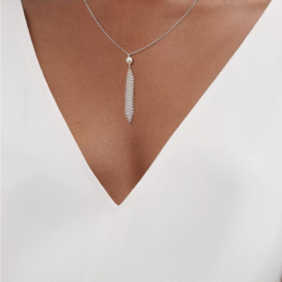 Tiffany & Co. Silver Elsa Peretti Mesh Tassel Pendant necklace - Picture 5 of 6